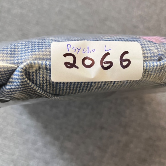 Psycho Bunny Check Button Down Long Sleeve Shirt - Men's Size L - Blue - Picture 11 of 11